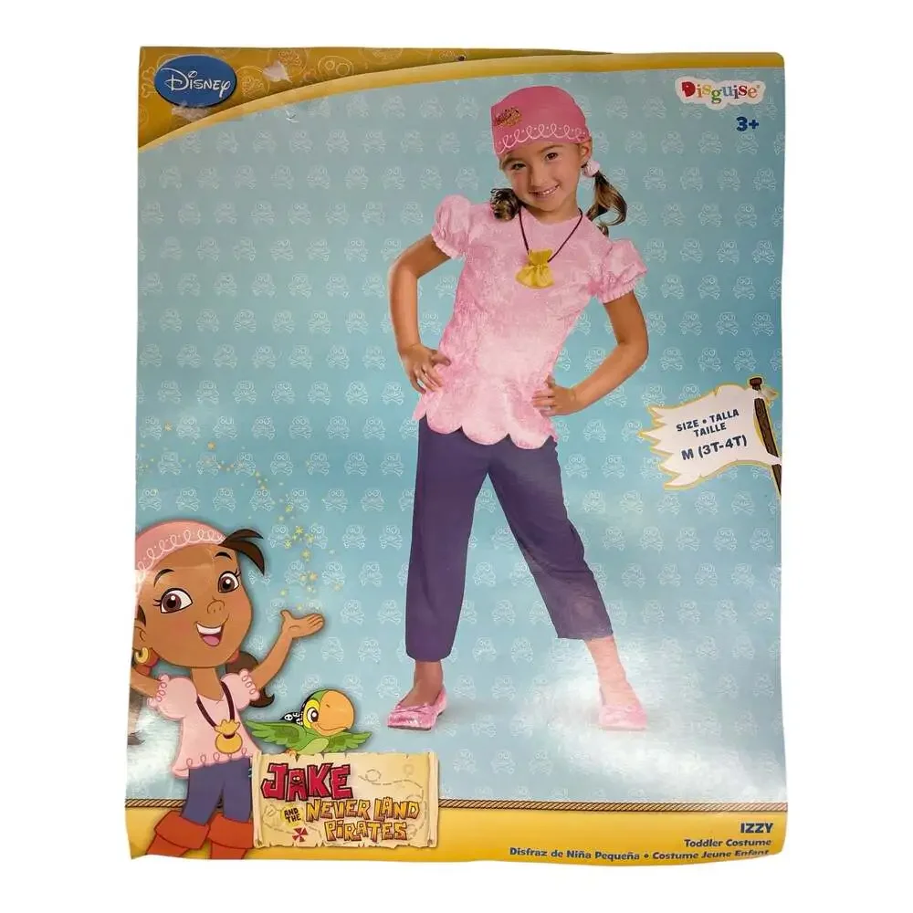 Disney's Izzy Jake & The Never Land Pirates Girl Toddler 3T-4T Halloween Costume